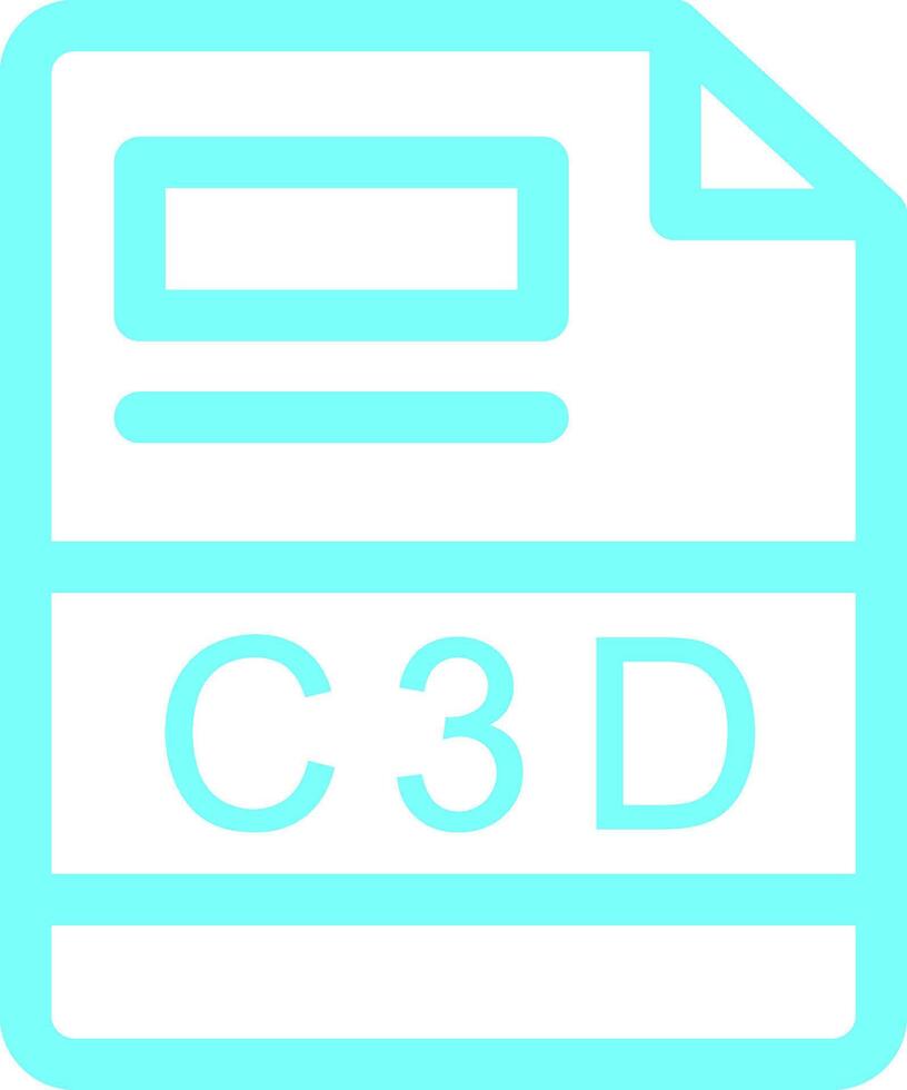 c3d criativo ícone Projeto vetor