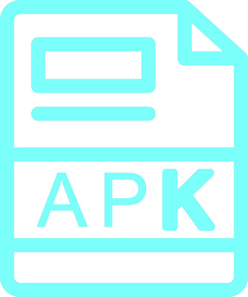 apk criativo ícone Projeto vetor