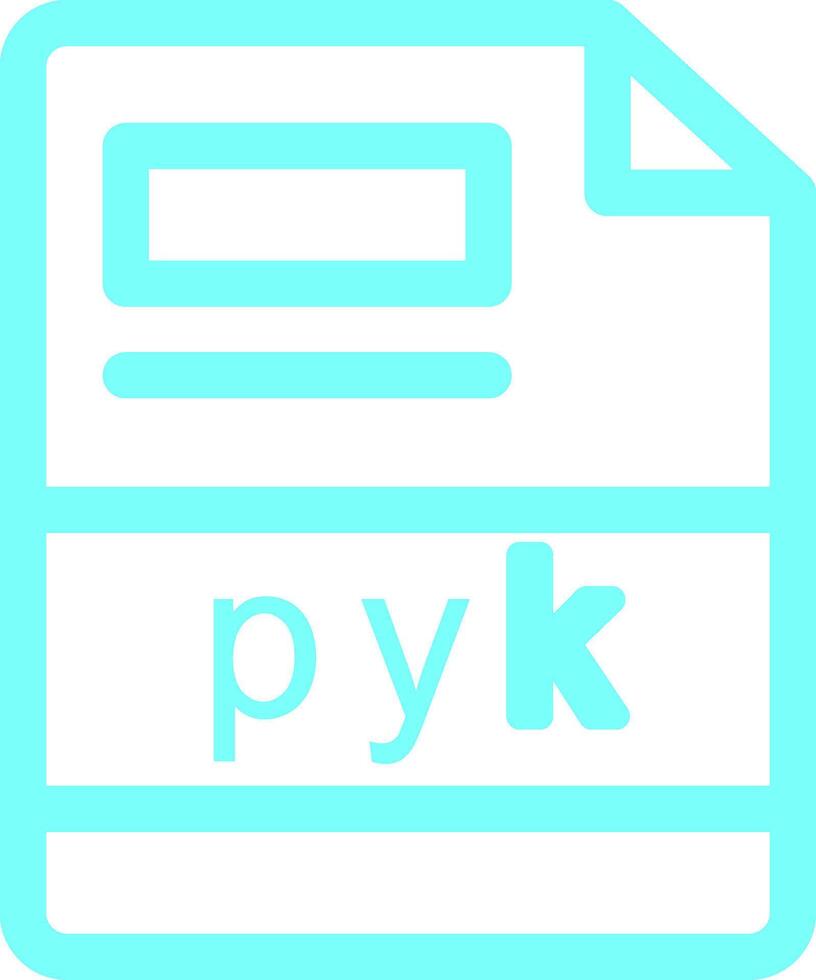 pyk criativo ícone Projeto vetor