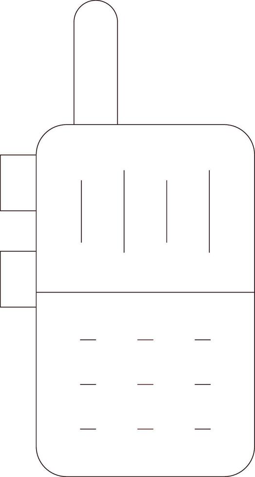 design de ícone criativo de walkie talkies vetor