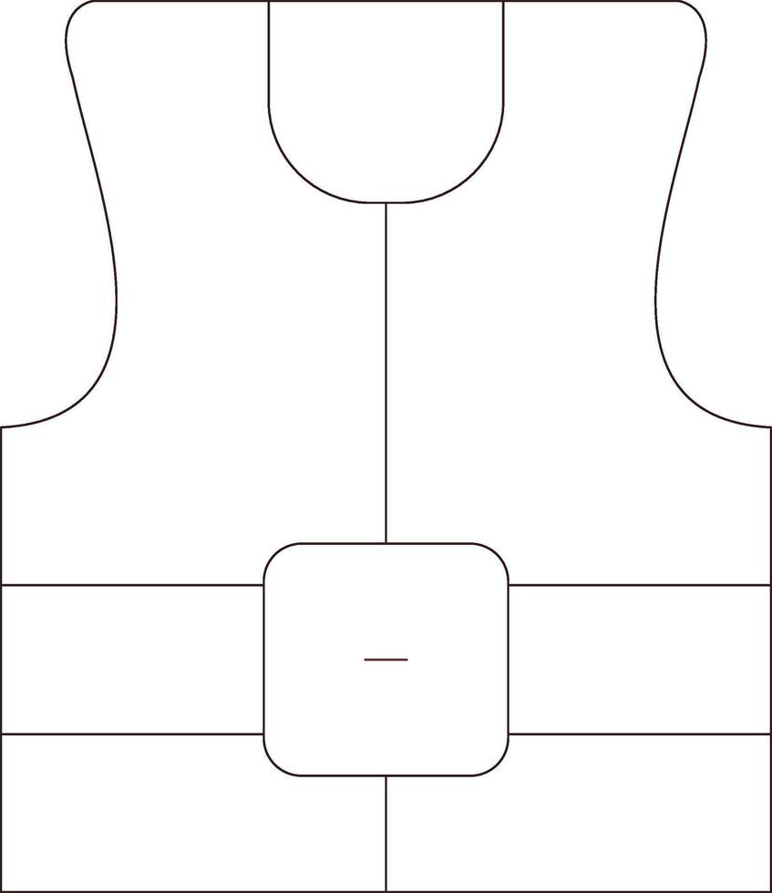 colete salva-vidas criativo ícone Projeto vetor