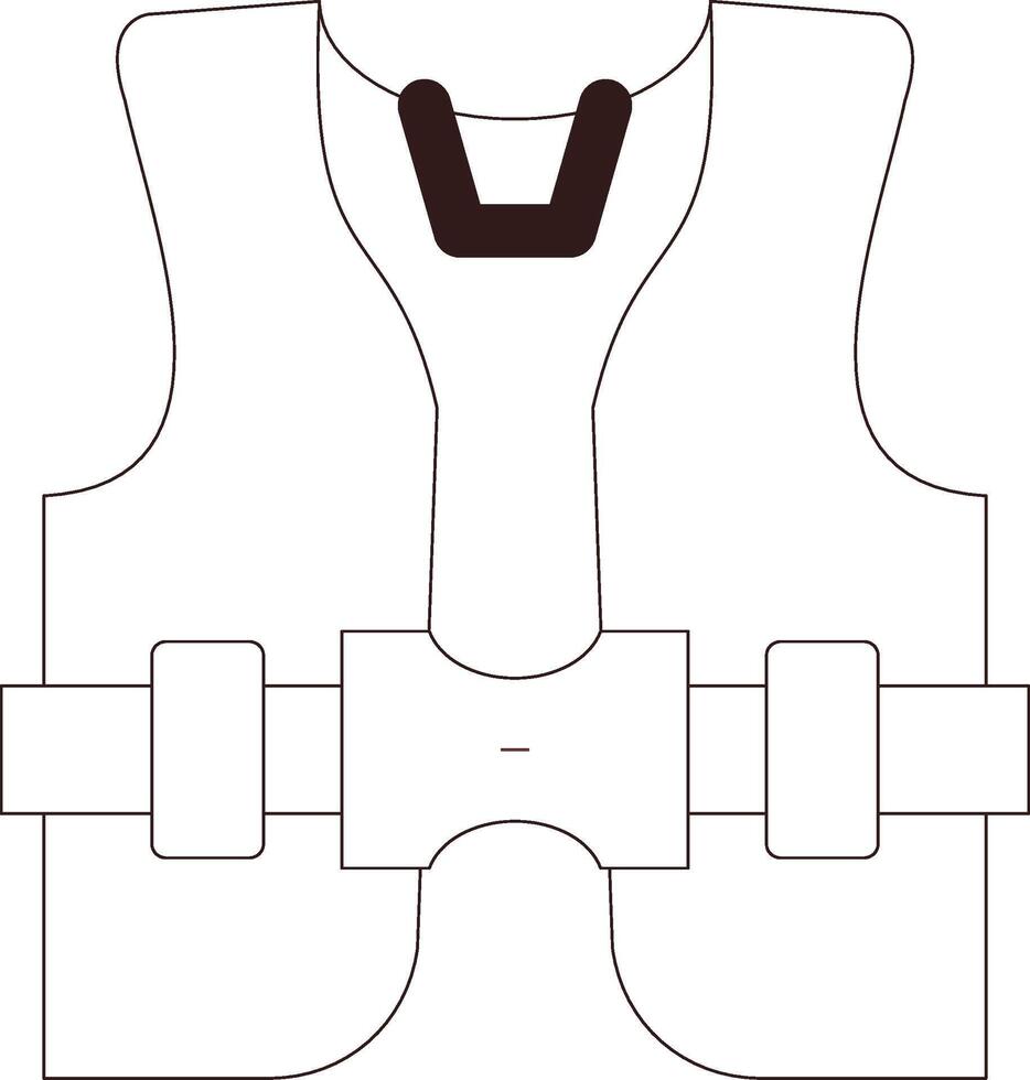 design de ícone criativo de colete salva-vidas vetor