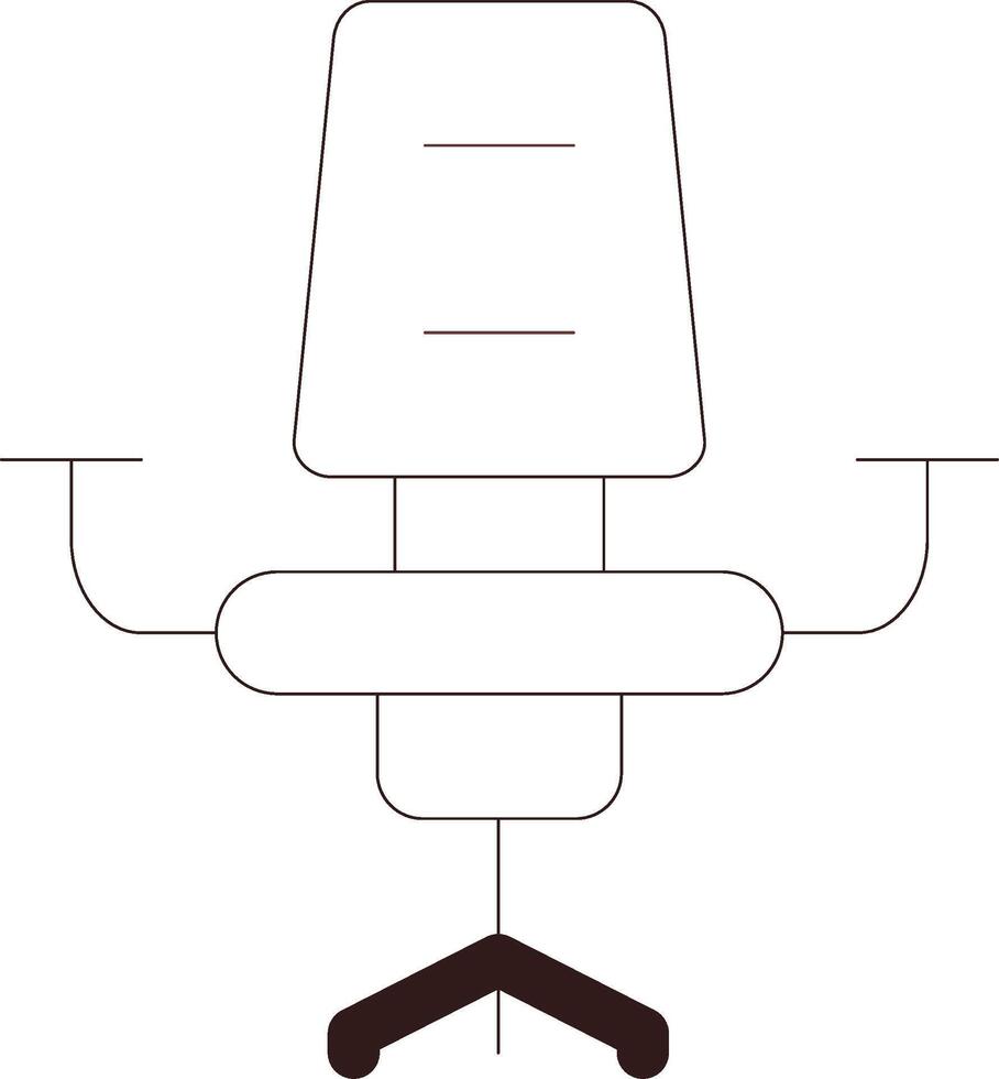 design de ícone criativo de cadeira de mesa vetor