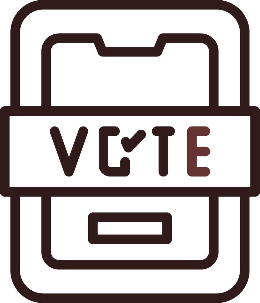 votar design de ícone criativo vetor