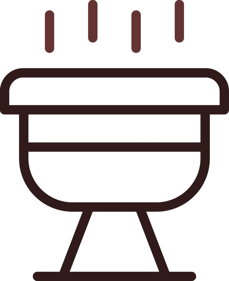 design de ícone criativo para churrasco vetor