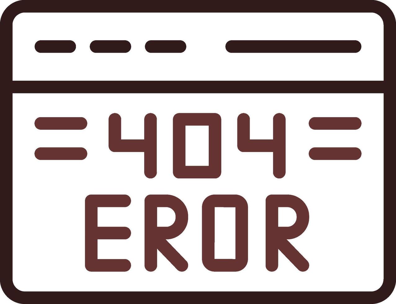 design de ícone criativo de erro 404 vetor