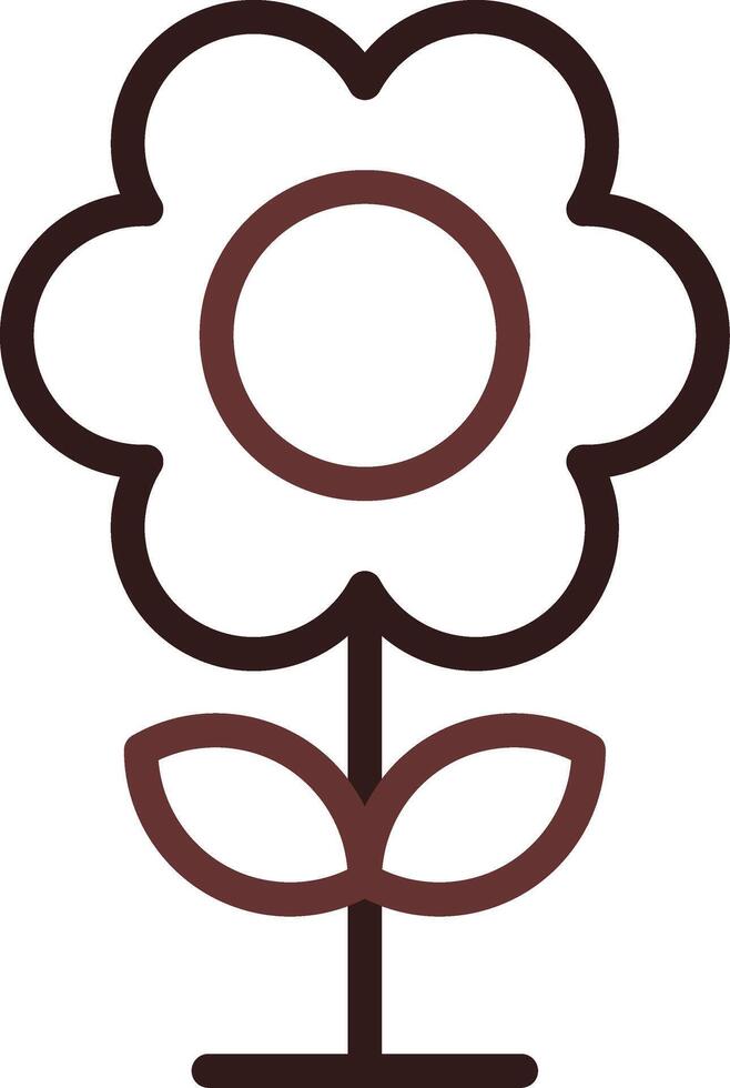 design de ícone criativo de flor vetor