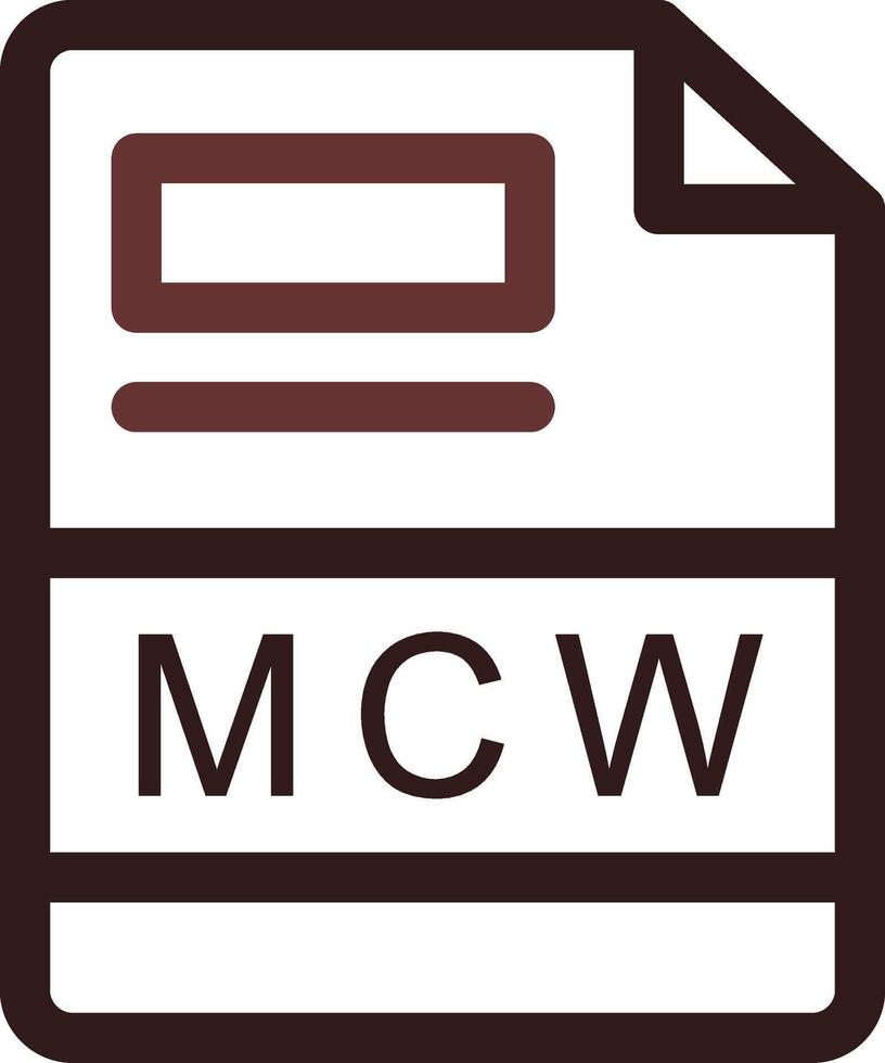 mcw criativo ícone Projeto vetor