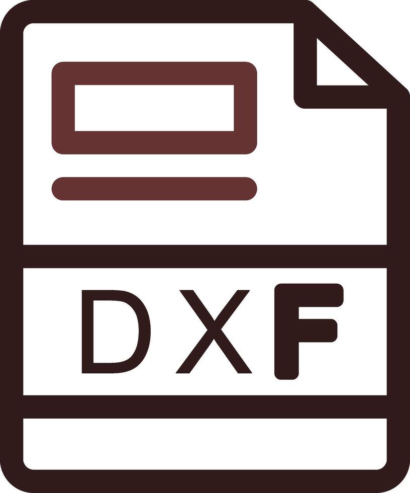 dxf criativo ícone Projeto vetor