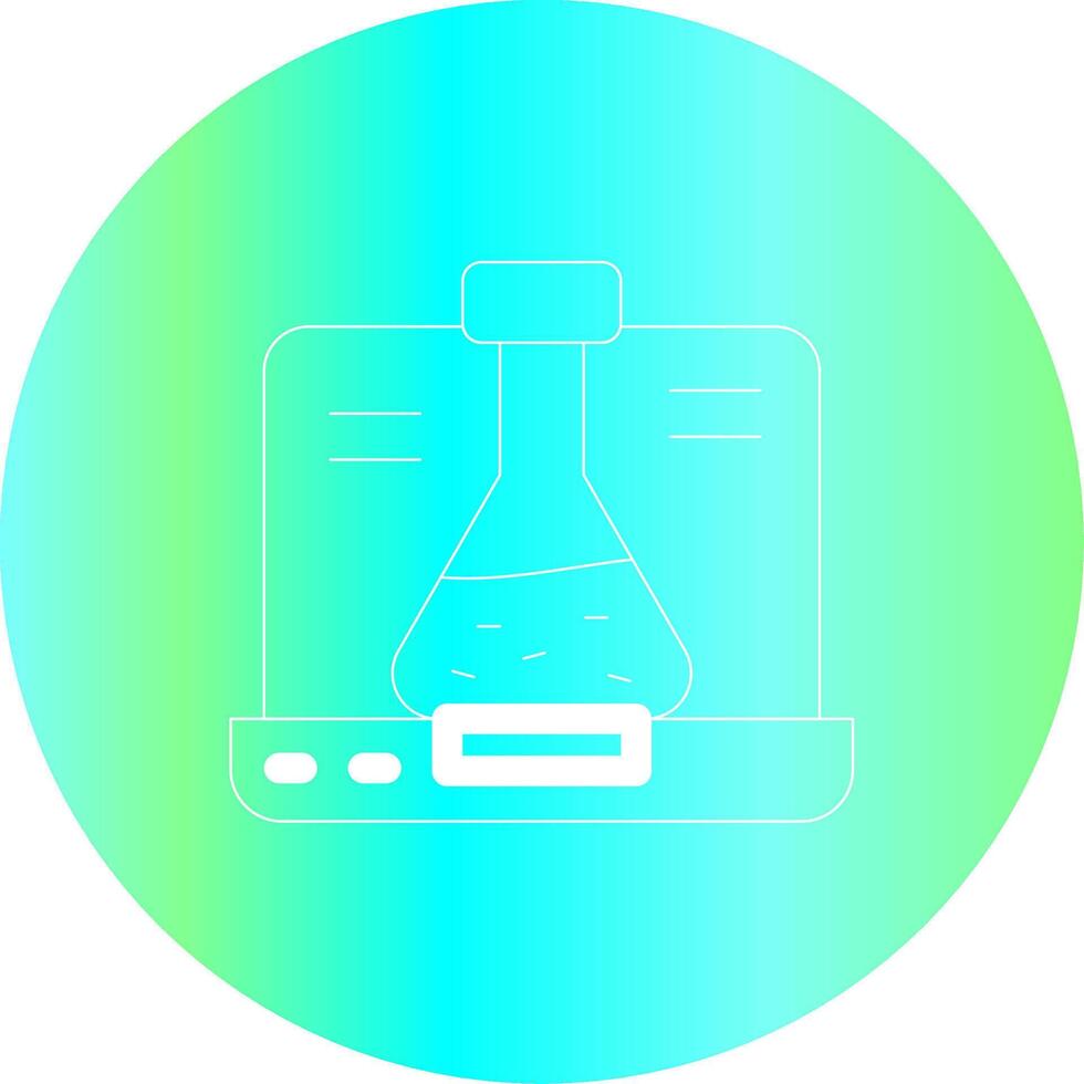 design de ícone criativo de química vetor