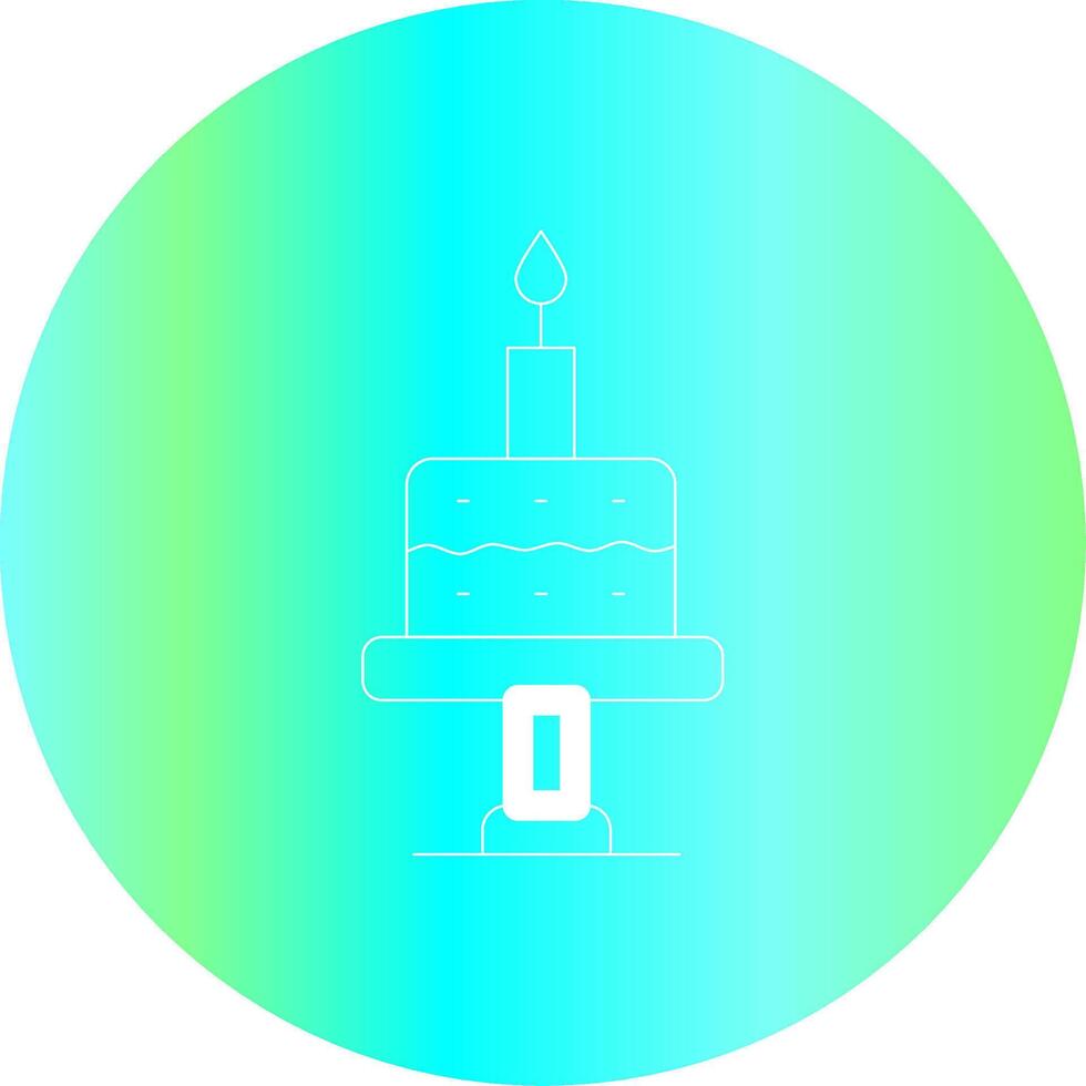 design de ícone criativo de bolo de aniversário vetor