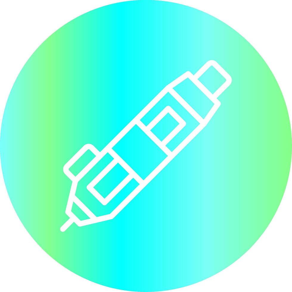 design de ícone criativo de caneta 3d vetor