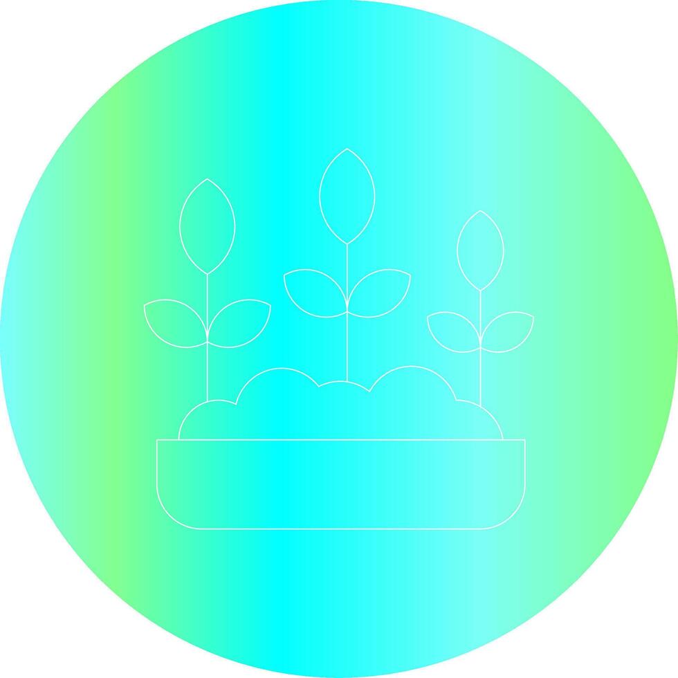 design de ícone criativo de jardinagem vetor