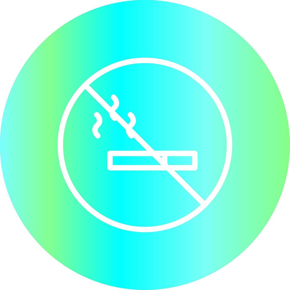 não fumar área criativo ícone Projeto vetor