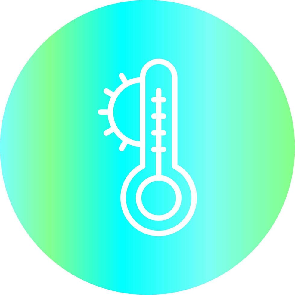 design de ícone criativo de temperatura vetor