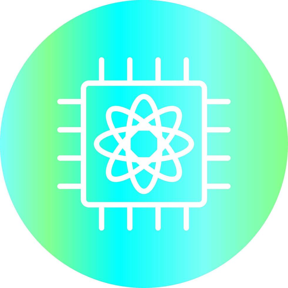 quantum computador criativo ícone Projeto vetor