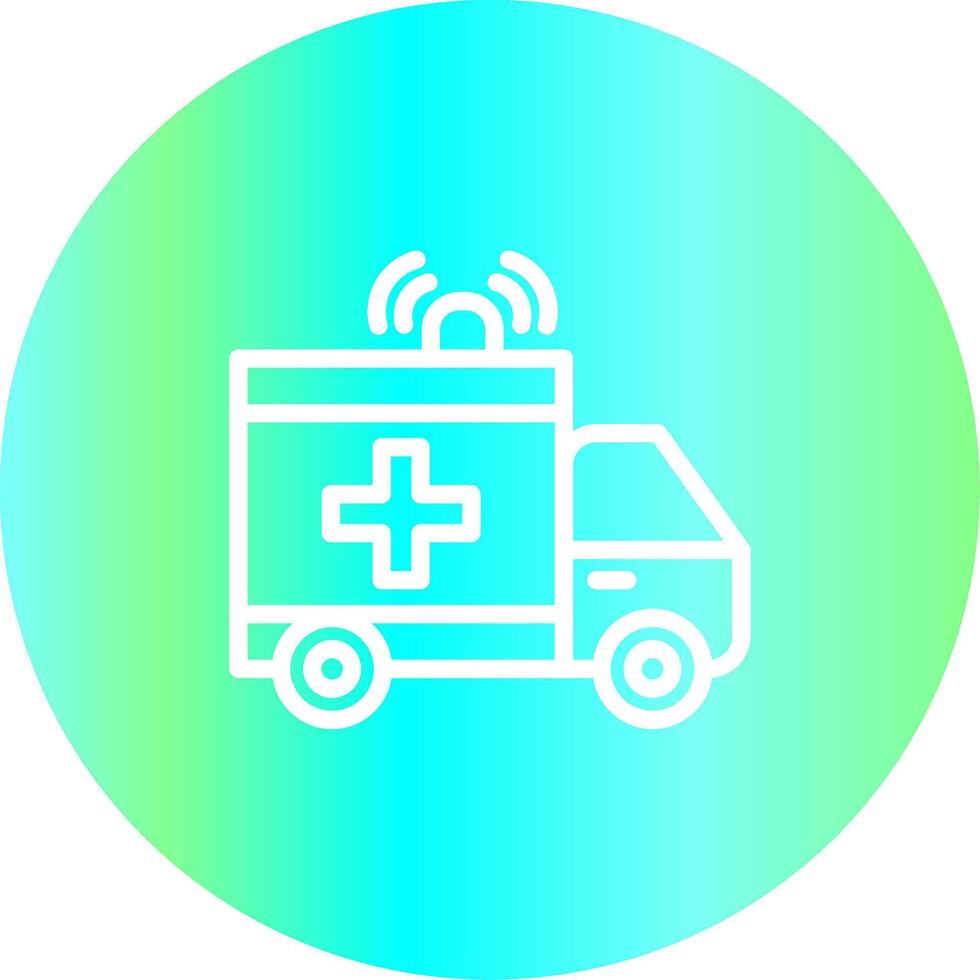 design de ícone criativo de ambulância vetor