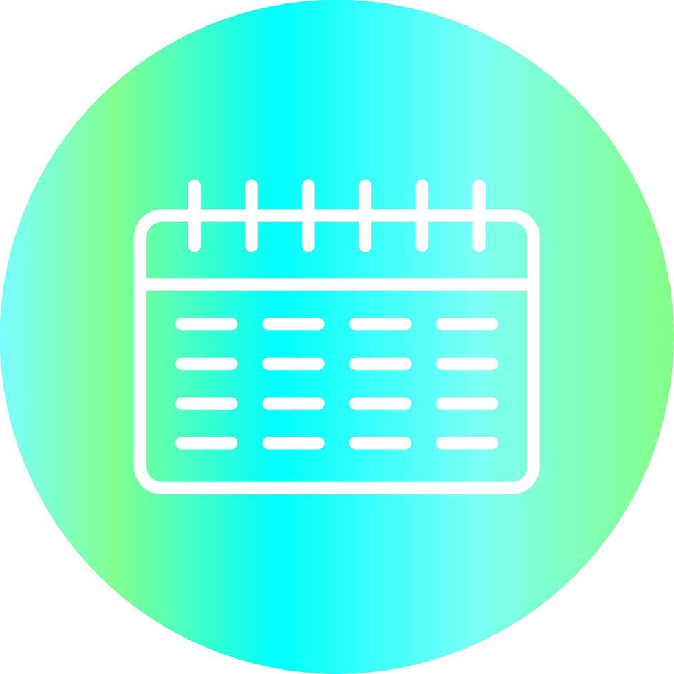 design de ícone criativo de calendário vetor