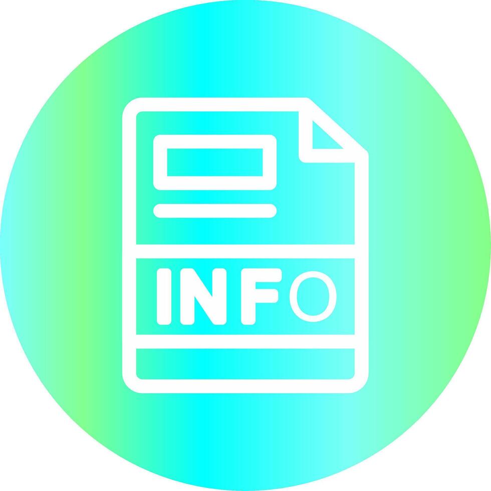 design de ícone criativo de informação vetor