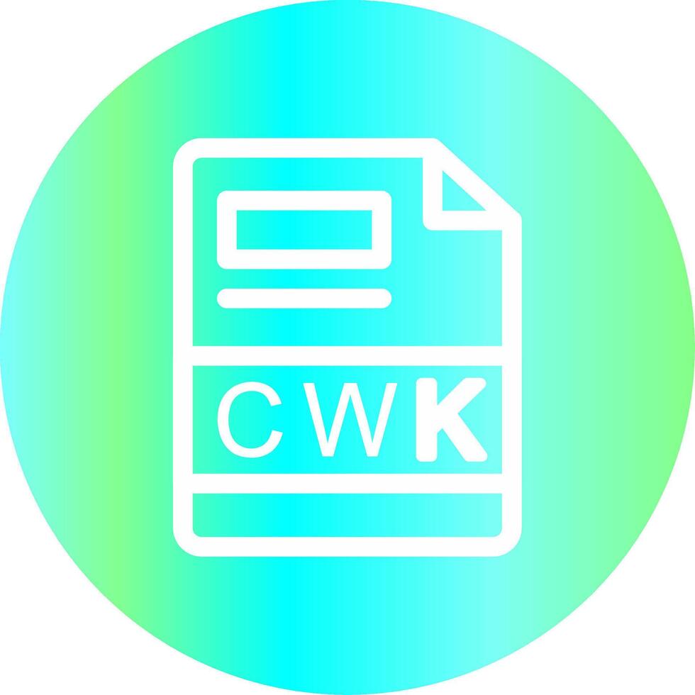 cwk criativo ícone Projeto vetor