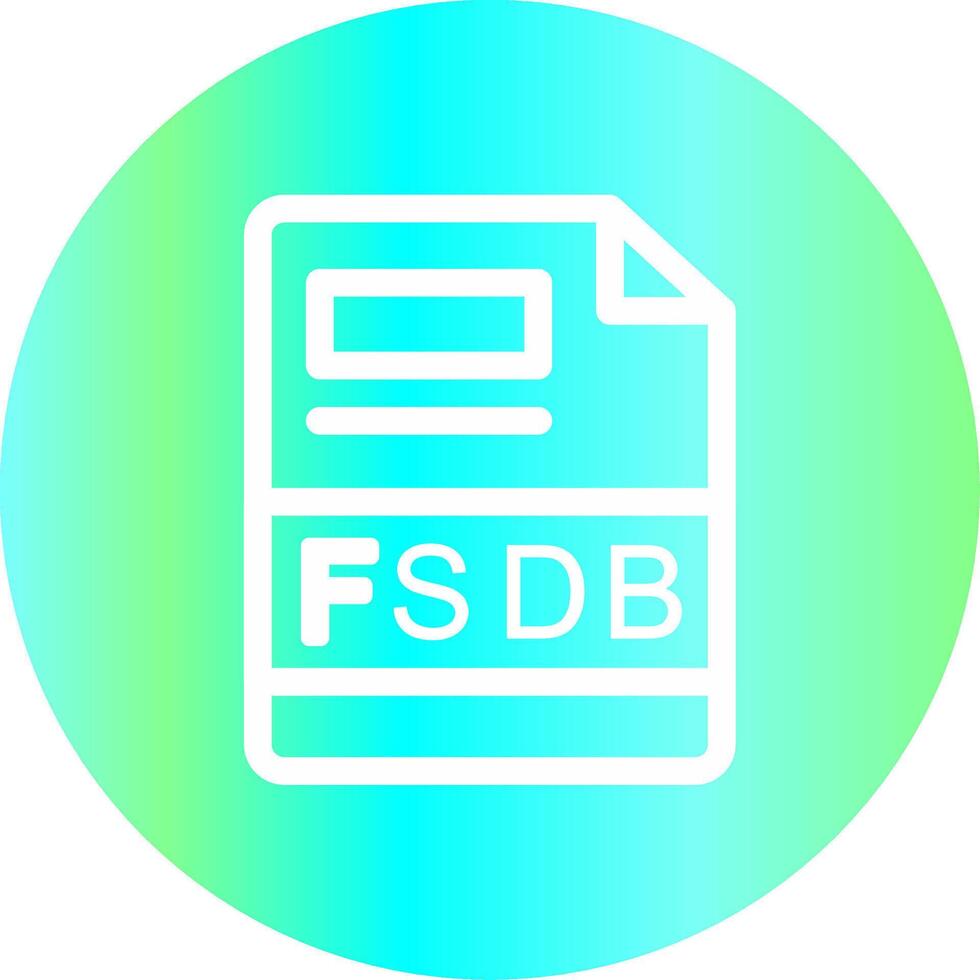 fsdb criativo ícone Projeto vetor