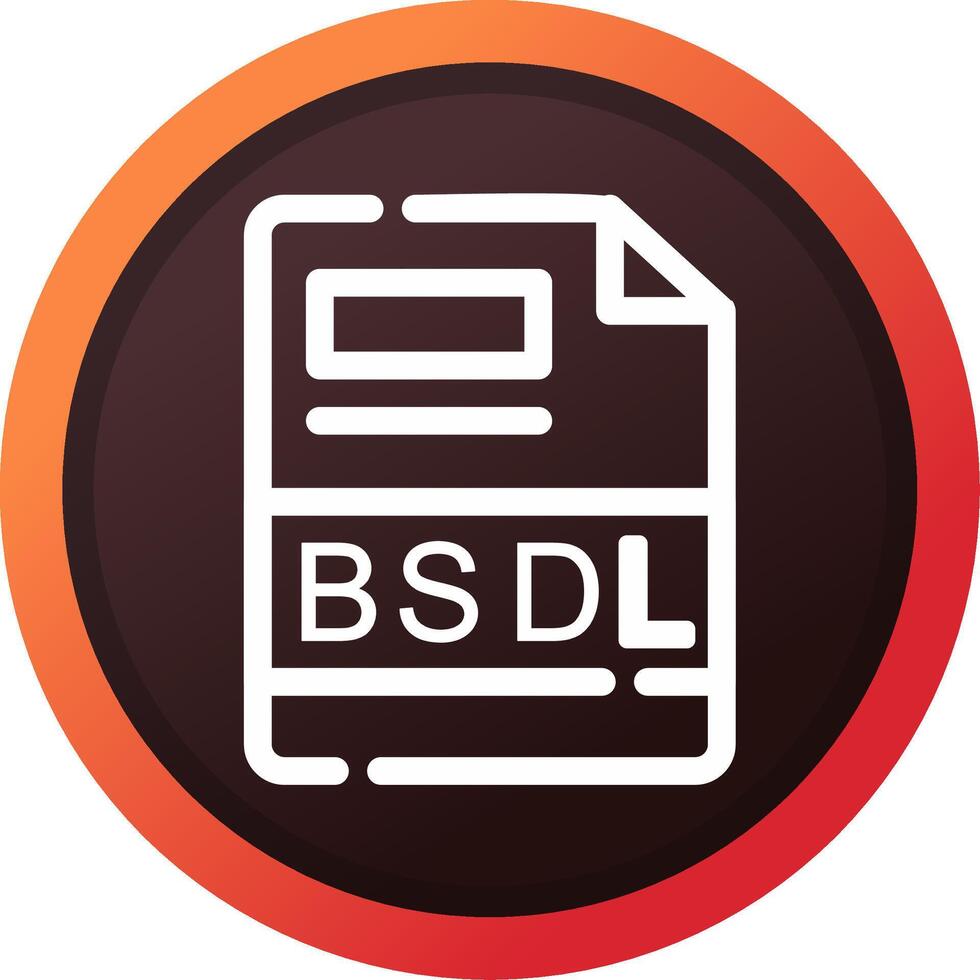 bsdl criativo ícone Projeto vetor