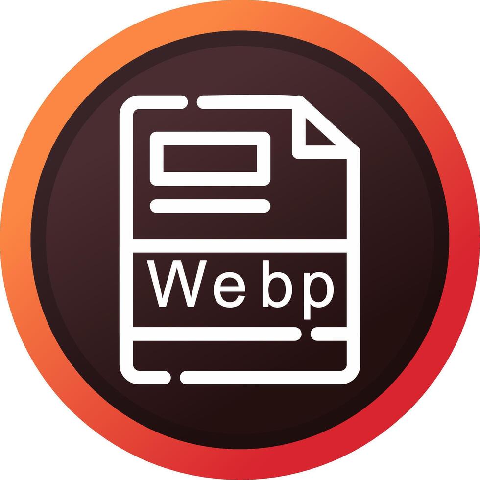 webp criativo ícone Projeto vetor