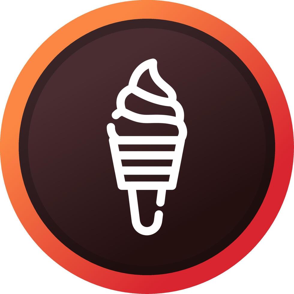 design de ícone criativo de sorvete vetor
