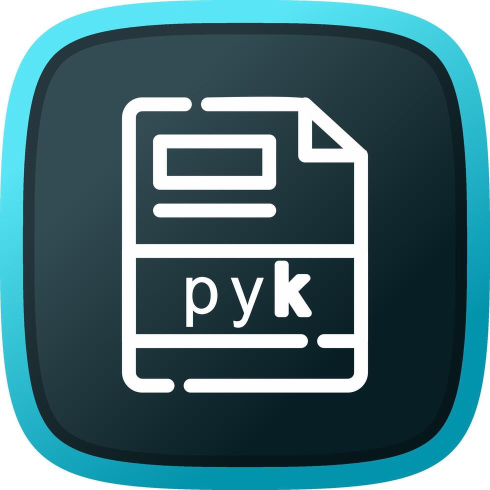 pyk criativo ícone Projeto vetor