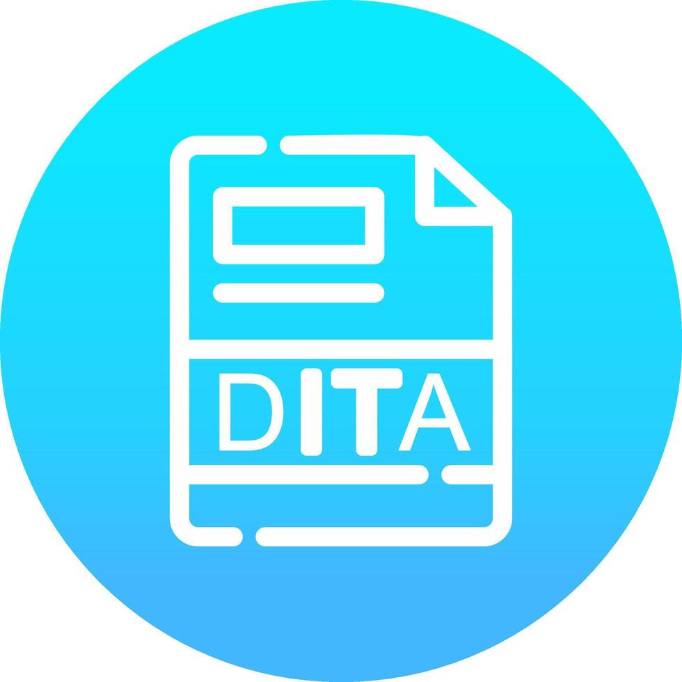 dita criativo ícone Projeto vetor