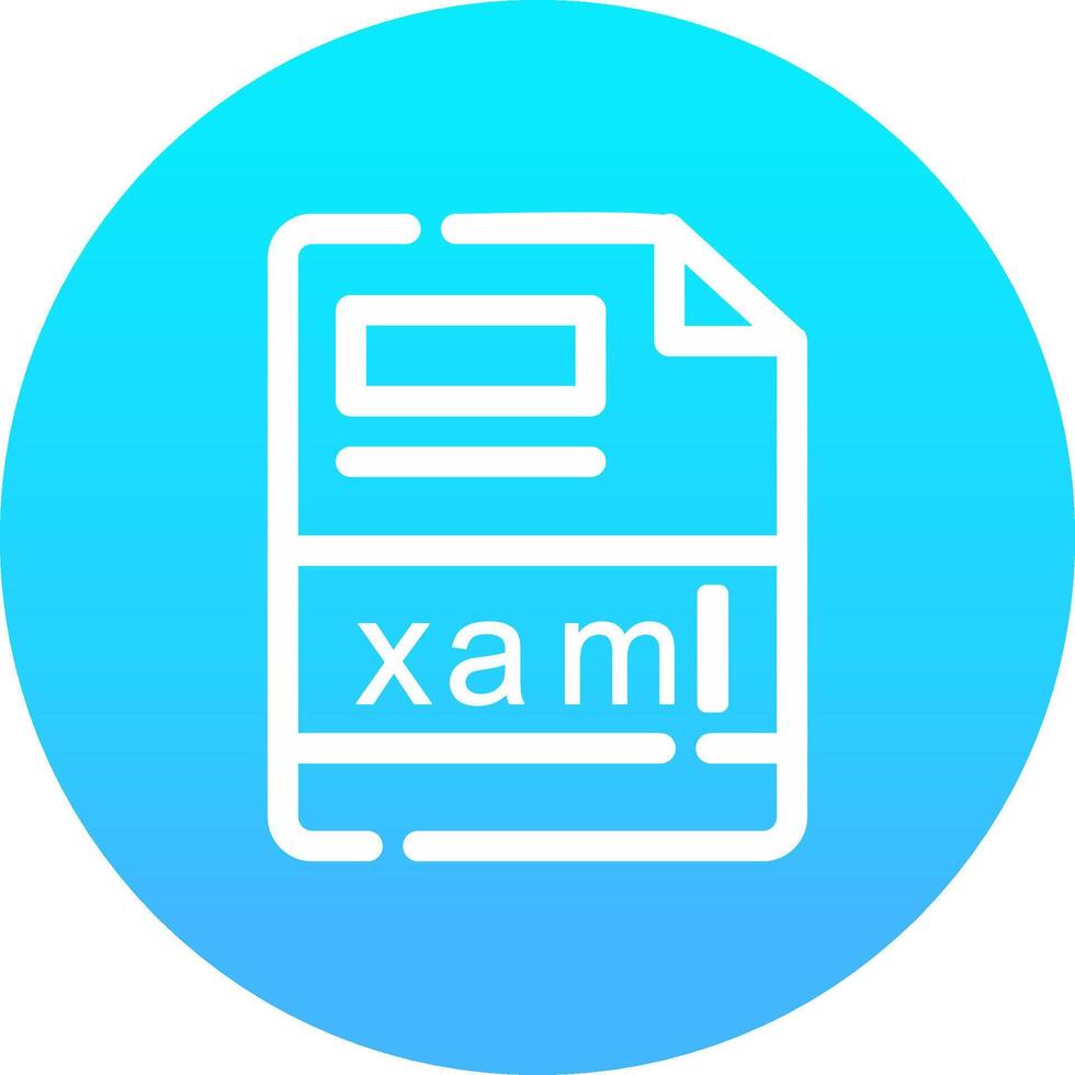 xaml criativo ícone Projeto vetor