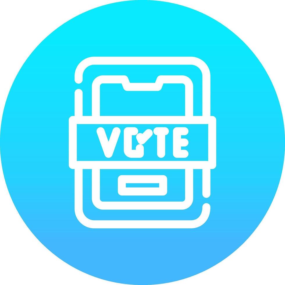 votar design de ícone criativo vetor