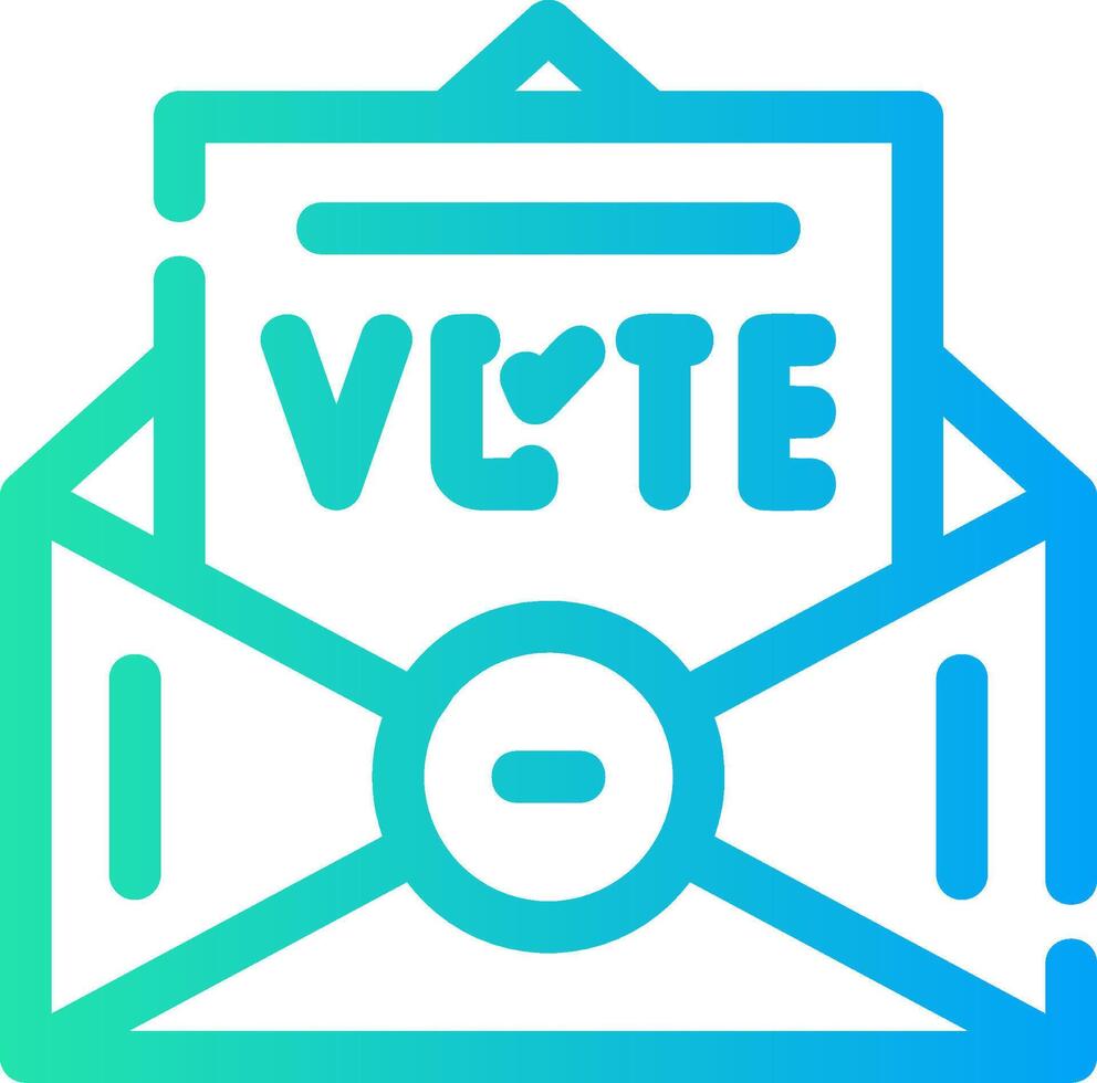 votar design de ícone criativo vetor