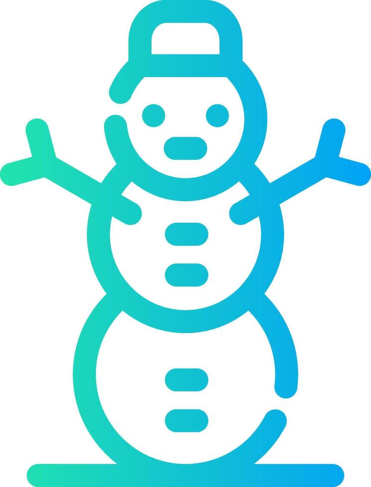 design de ícone criativo de boneco de neve vetor