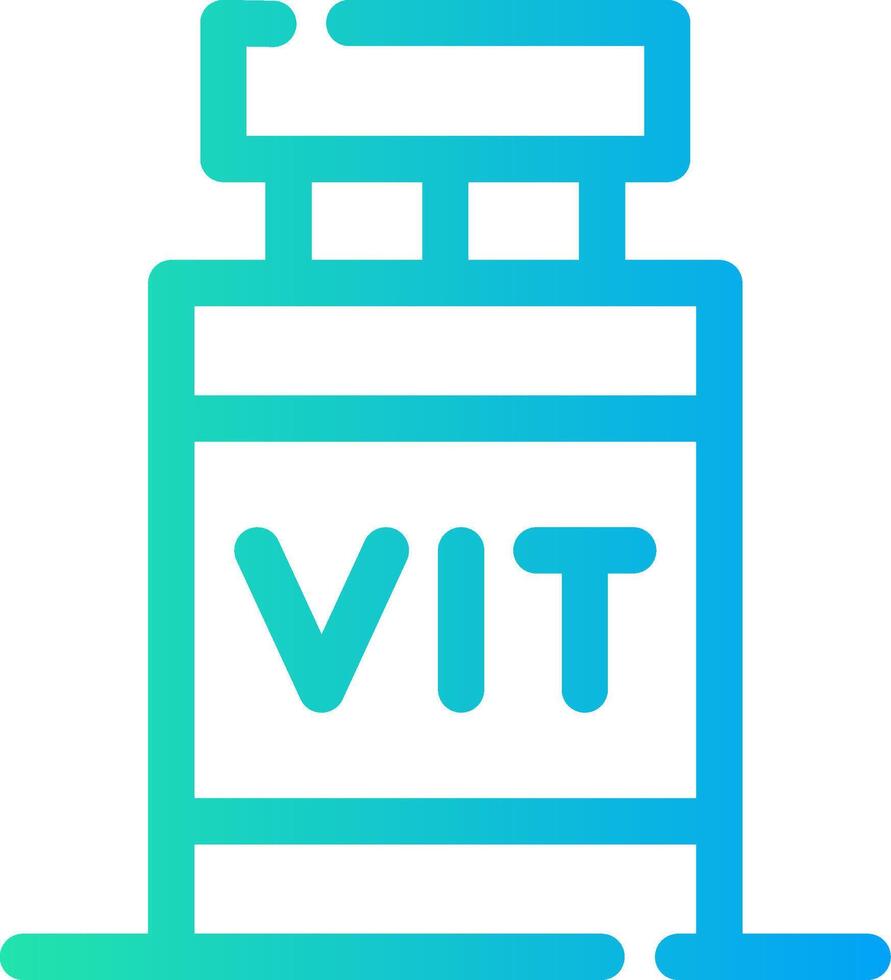 design de ícone criativo de vitamina vetor