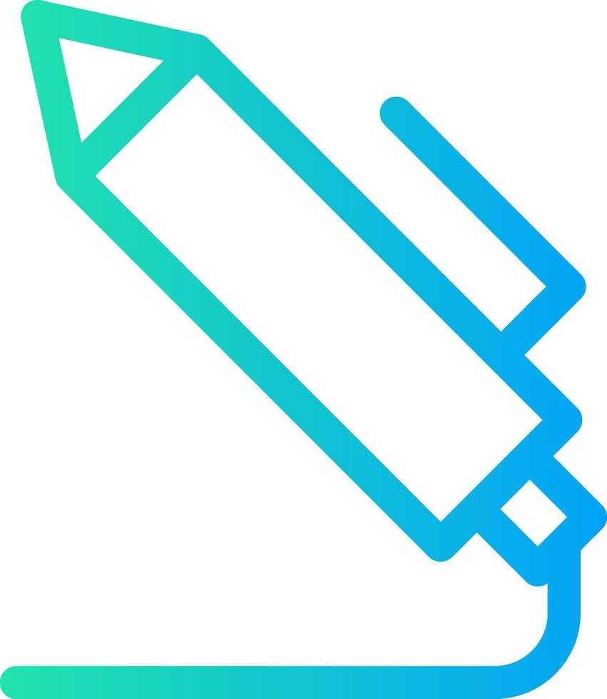 design de ícone criativo de caneta de luz vetor