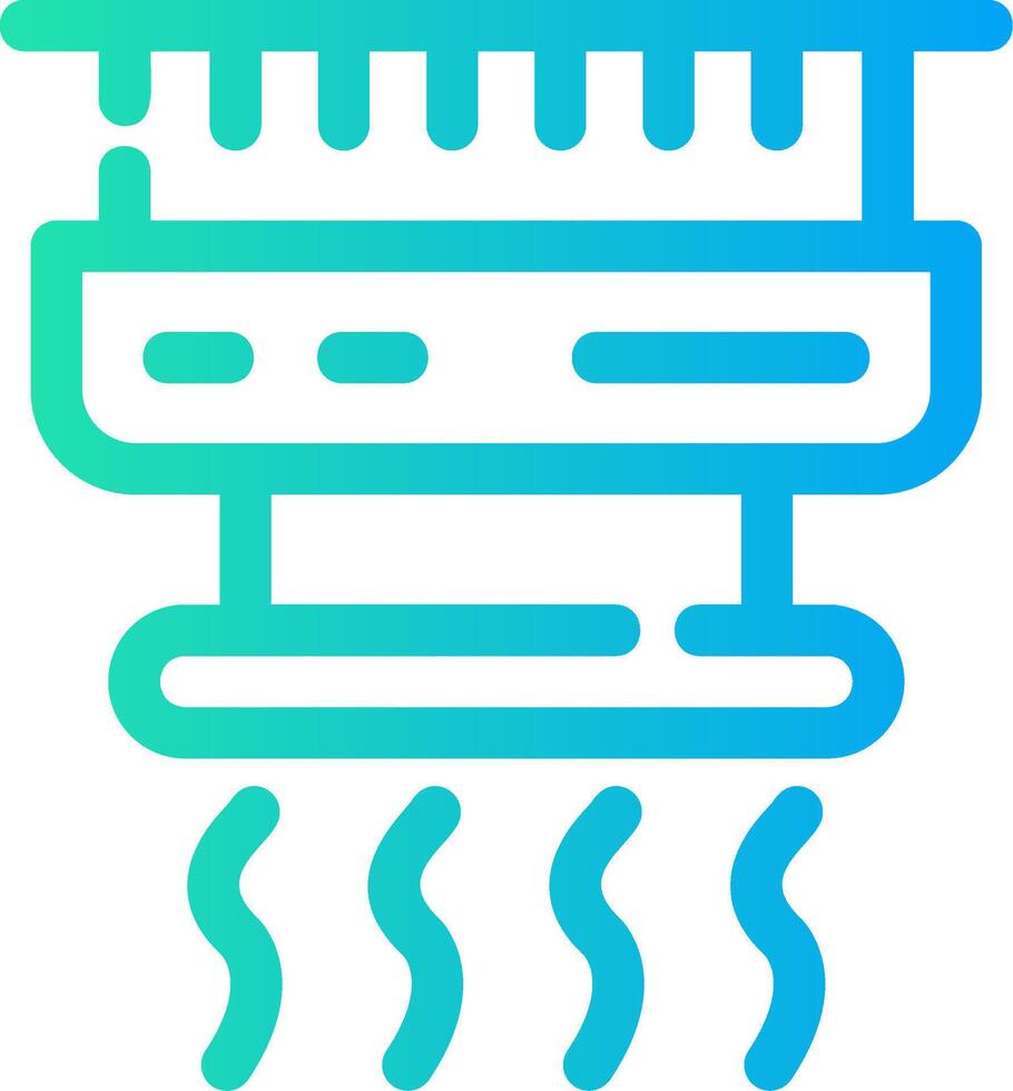 design de ícone criativo de detector de fumaça vetor