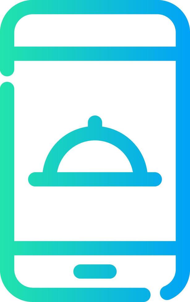 design de ícone criativo de aplicativo de comida vetor