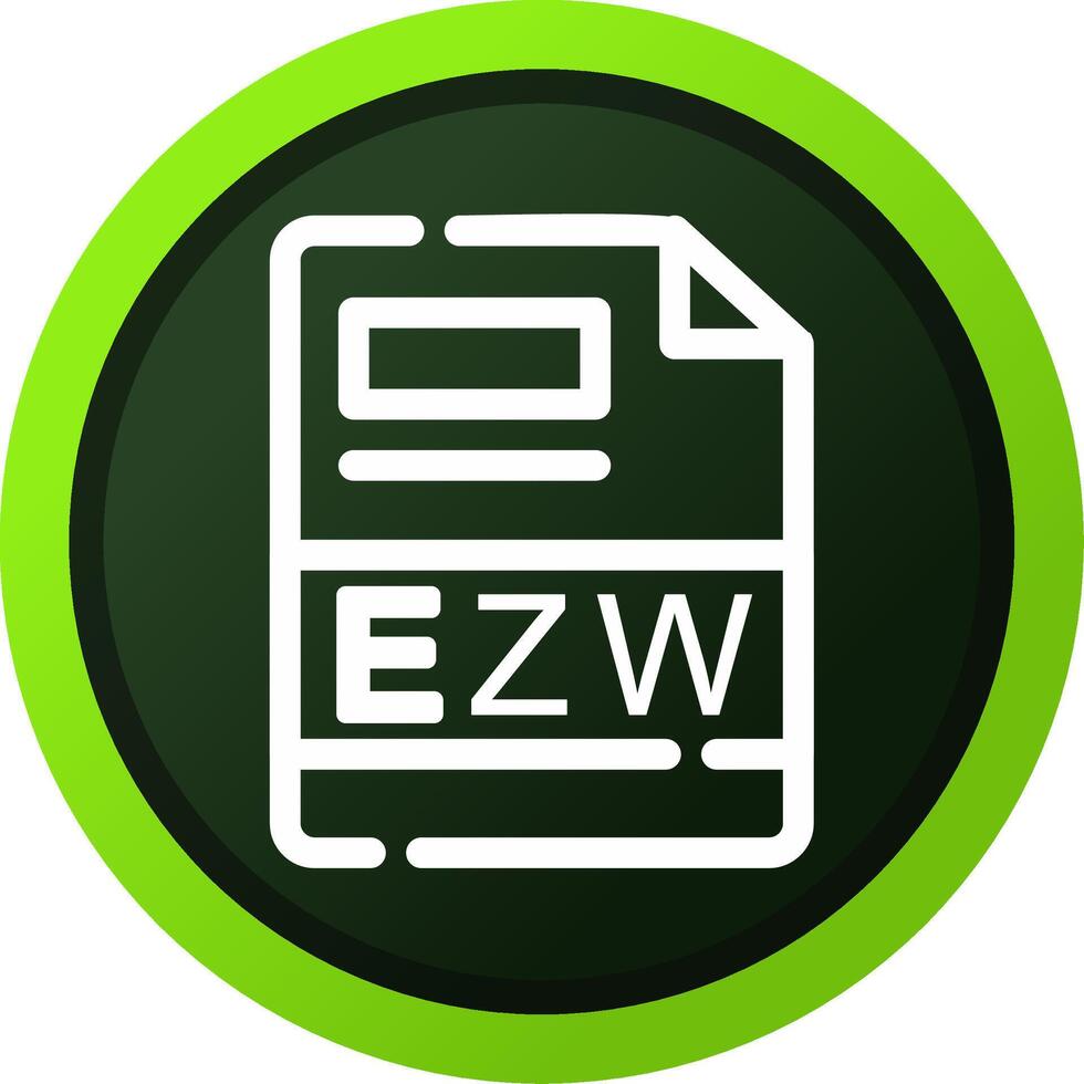 ezw criativo ícone Projeto vetor