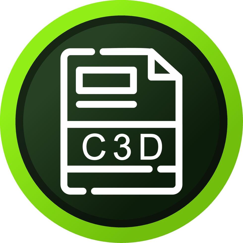 c3d criativo ícone Projeto vetor
