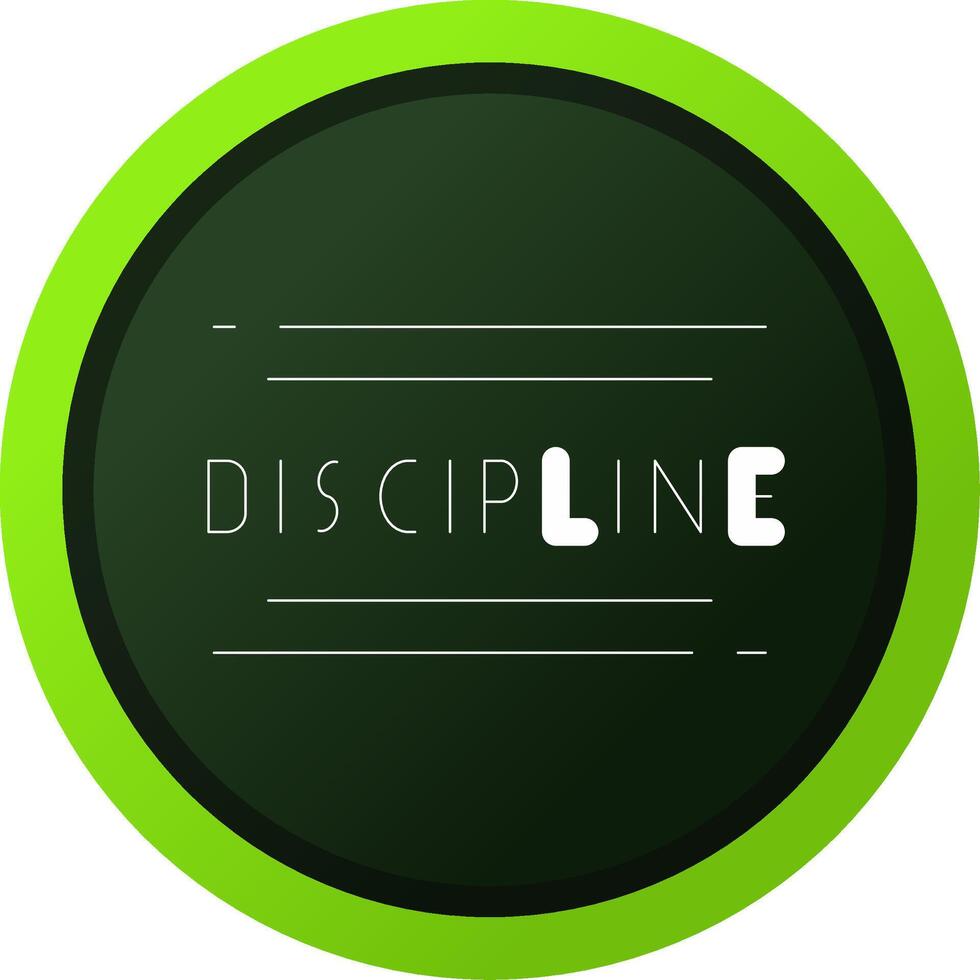 disciplina criativo ícone Projeto vetor