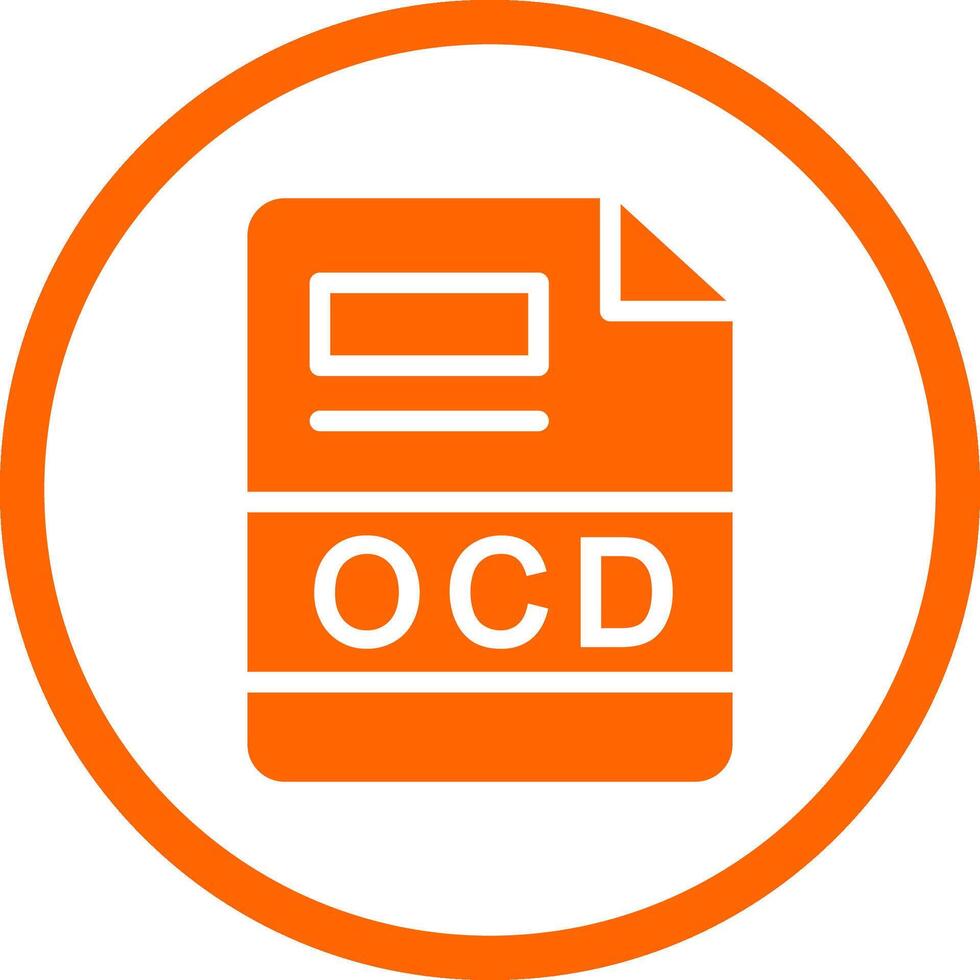 ocd criativo ícone Projeto vetor