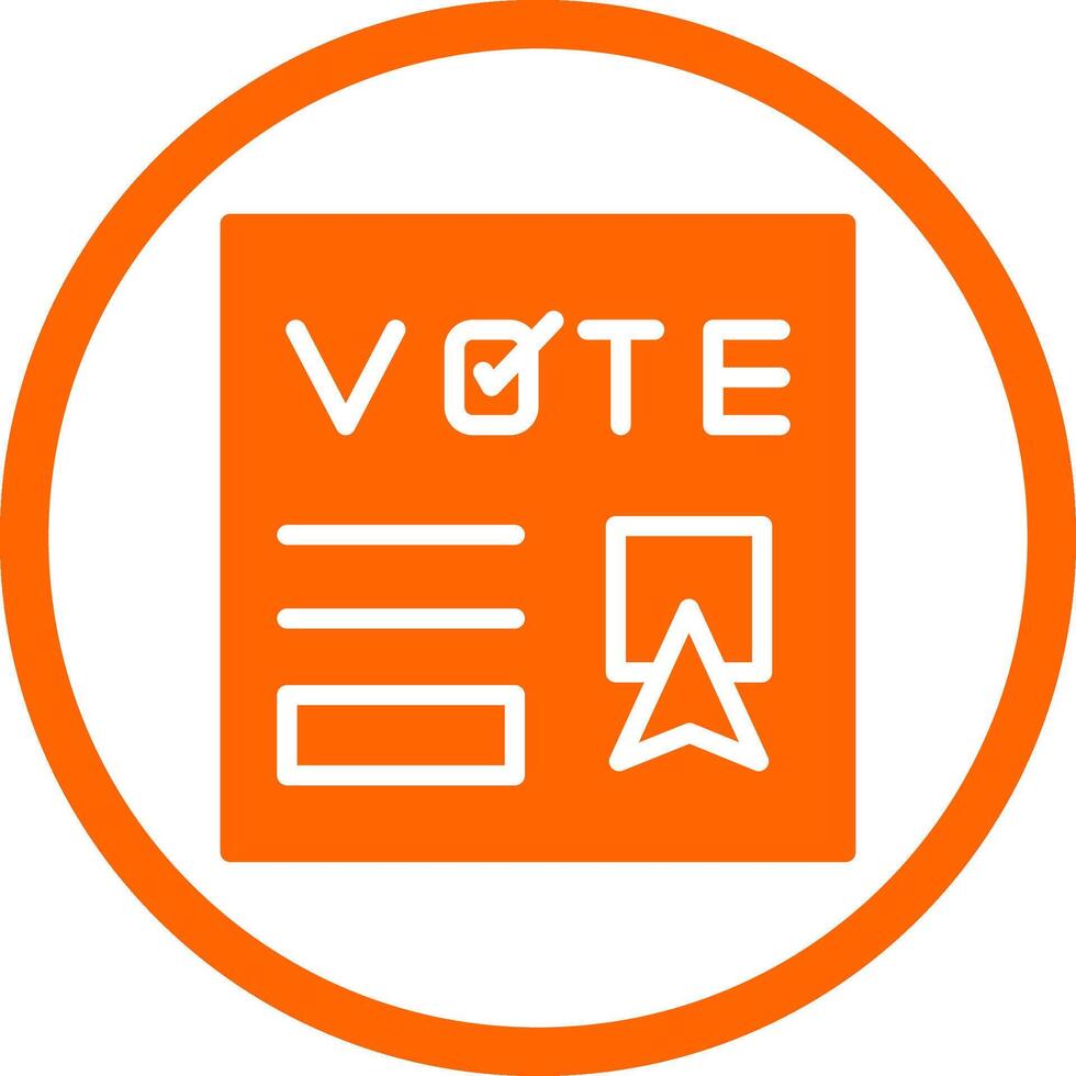 votar design de ícone criativo vetor