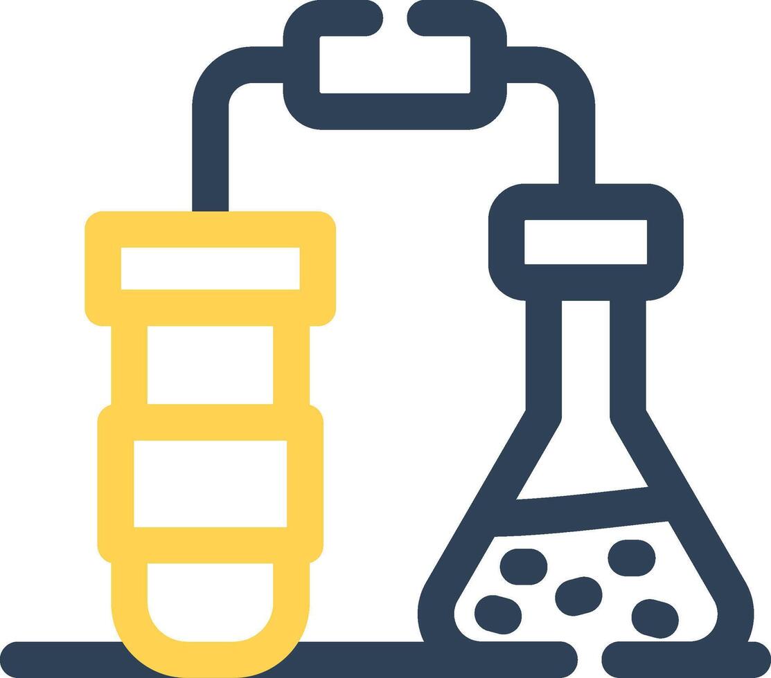 design de ícone criativo de química vetor