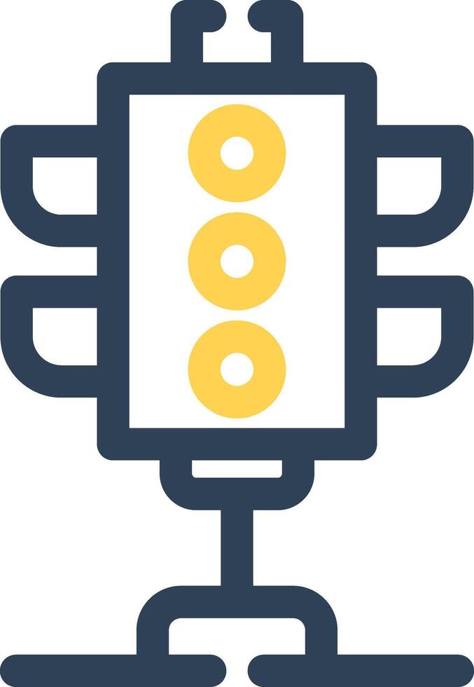 design de ícone criativo de semáforos vetor