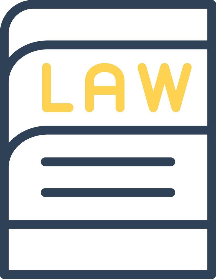 design de ícone criativo de livro de direito vetor