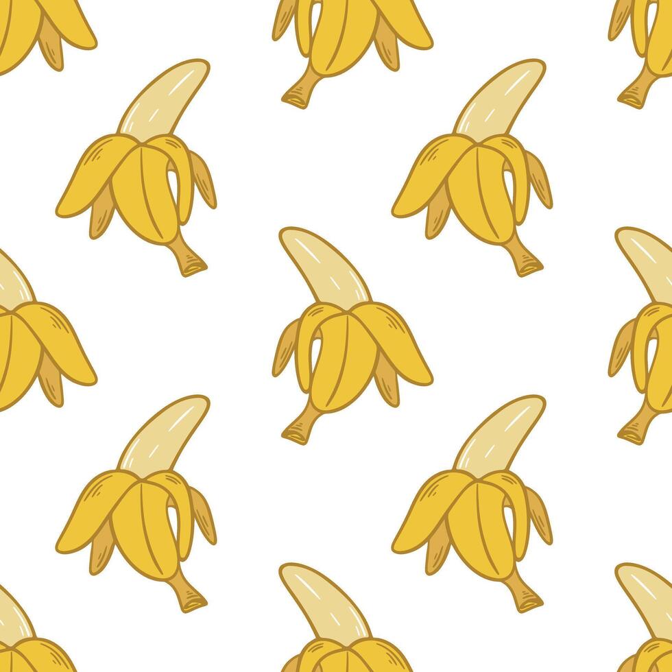 amarelo maduro bananas fundo ilustração vetor