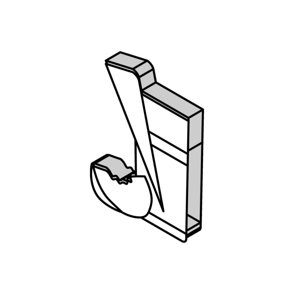 suco nectarina fruta isométrico ícone vetor ilustração