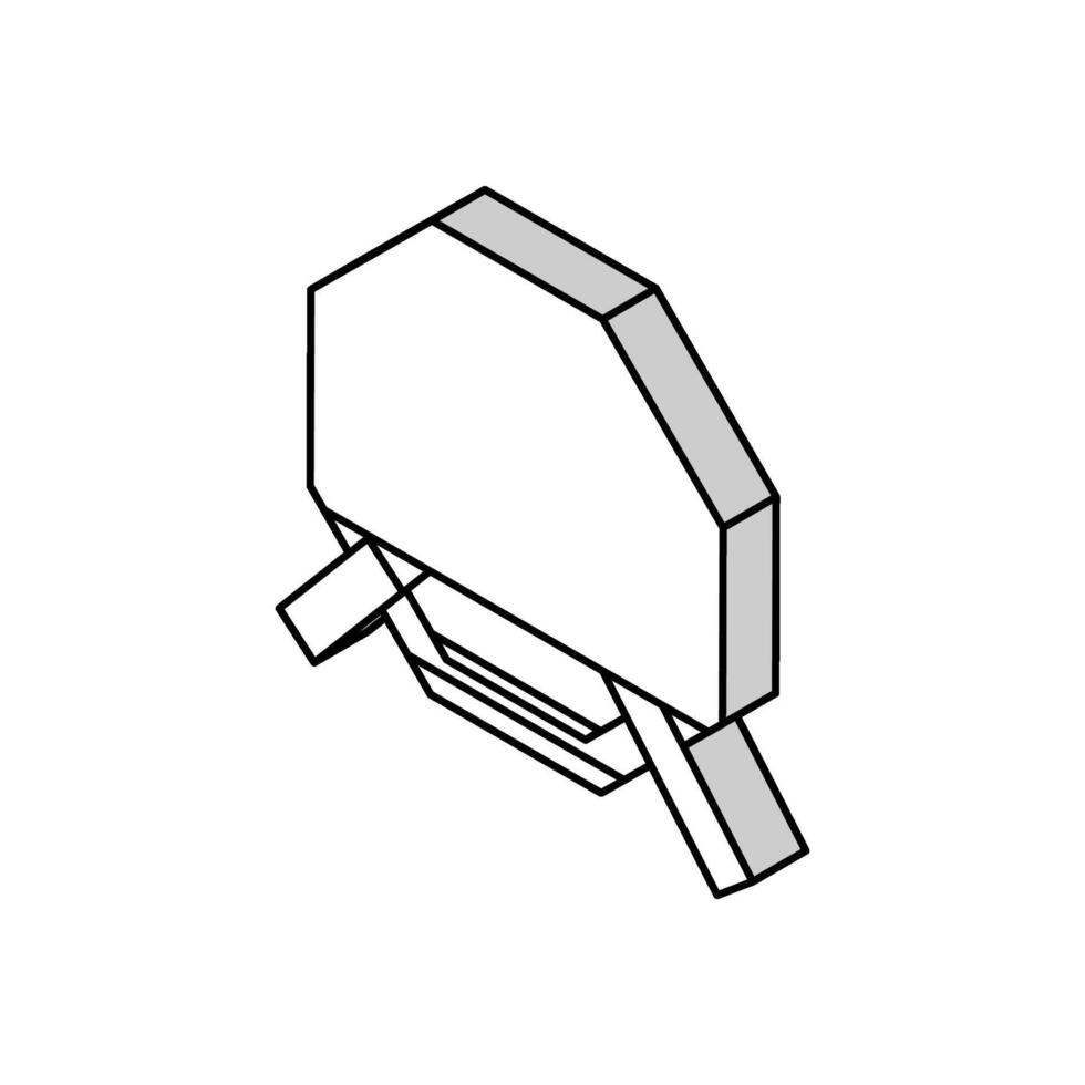 Sair fumar cigarro isométrico ícone vetor ilustração