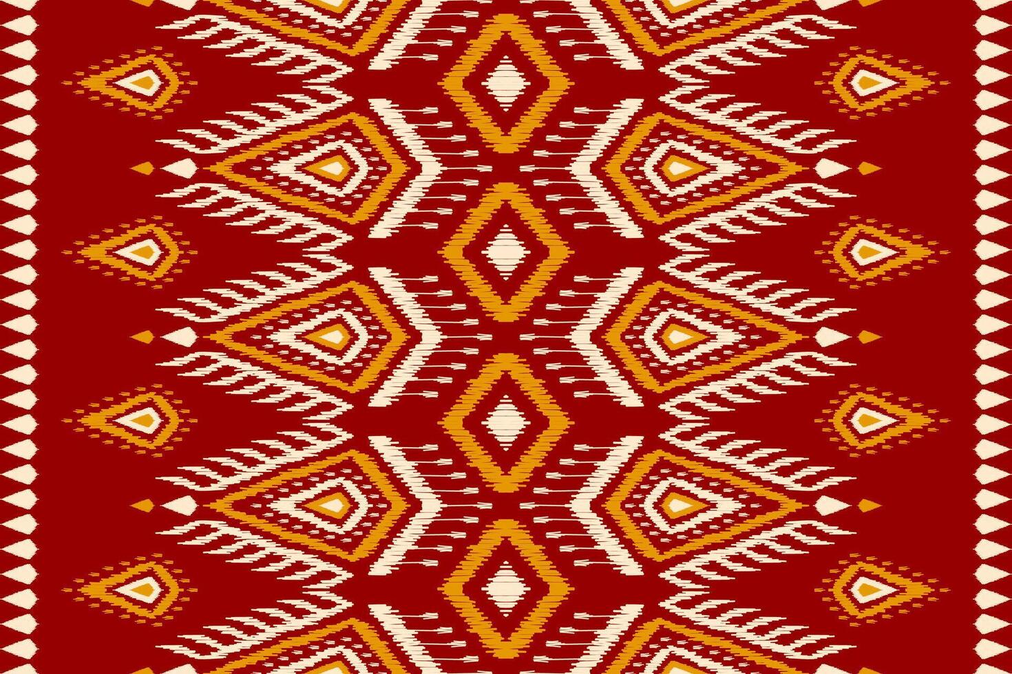 étnico ikat desatado padronizar tradicional. tapete tribal estilo. asteca enfeite imprimir. vetor